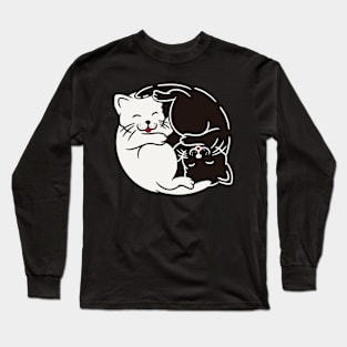 Yin yang cats Long Sleeve T-Shirt